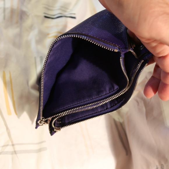 Coach Double-zip Wristlet/Clutch - Purple - Picture 5 of 11